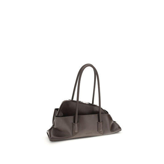 The Attico Brown Calf Leather Bos Taurus Shoulder Bag