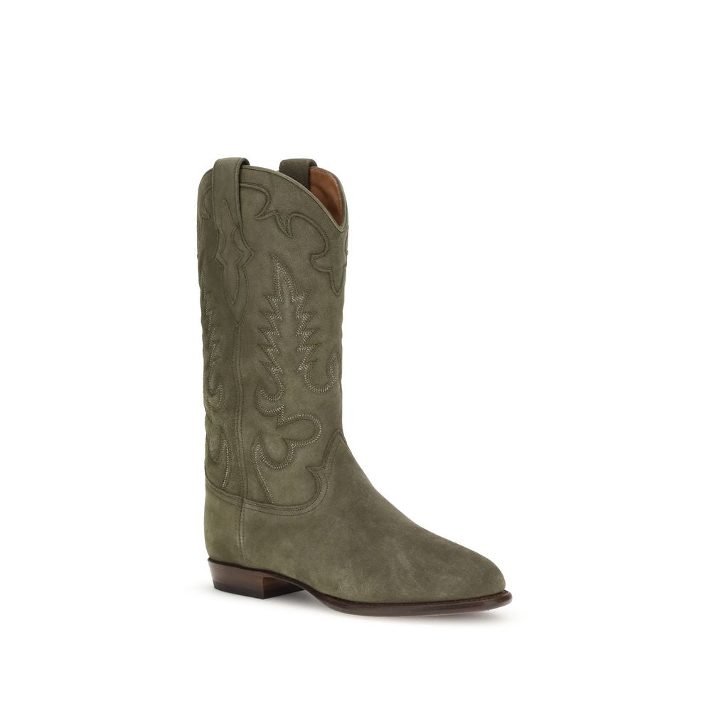 Shiloh Heritage Green Calf Leather Bos Taurus Boots